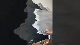 Minimalism Black And White Coast Wall Art Texture Sea View Painting Residential Space Ocean Deco Art