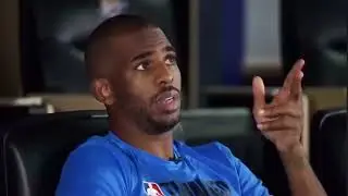 Chris Paul breaks down reads out of a double high ball screen in film breakdown