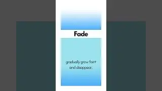 Определение Fade #английский #изучениеанглийский #словарныйзапас #обучение #образование #английск...