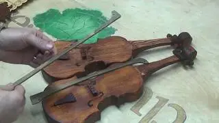 КАК СДЕЛАТЬ ДЕРЕВЯННУЮ СКРИПКУ СТРАДИВАРИ и АМАТТИ )))))) Деткам в садик.Крутая скрипка из столярки.