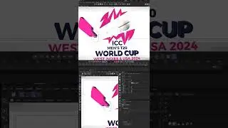 T20 World Cup 2024 Logo Animation - Cinema 4D #short