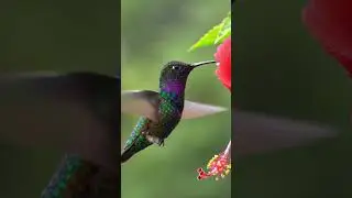 Frozen in Flight: The Jewel-Winged Hummingbird ✨🐦 | Macro Wildlife in Motion