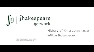 King John - The Complete Shakespeare - SN Audiobooks - Multiple Subs - High-Res - 4K
