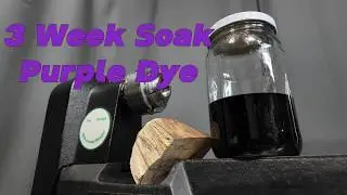 Woodturning Spalted Curly Maple 3 Week Soak in Dye Experiment