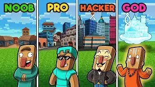 Minecraft - NOOB vs PRO vs GOD vs HACKER - VILLAGE!