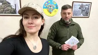 Nadya Vasina and the head of the Avdiivka military-civilian administration Vitalii Barabash