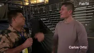 Carlos Ortiz vs. Evan Sanchez post fight interview in Spanish