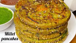 millet pancake | healthy millet breakfast recipes| healthy breakfast ideas for weight loss