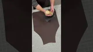 How to make custom leather apron. All the steps. #Leather #Apron #Woodworking ￼￼