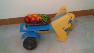 Homemade Waiter Robot Prototype &ndash; Human-like Walking with Bicycle Pedal Gear mechanism