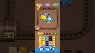 Level 63 Pixel Color Train Puzzle