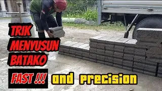 Trik Menumpuk Batako &mdash; Stacking Concrete Bricks with Speed and Precision 