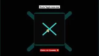 Create Toggle menu icon #web #html #css #javascript #frontend  #code #programming #programmer