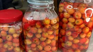 How To Make Pickled Crab Apple ວິທີດອງຫມາກເອບໂປ່ນ້ອຍ