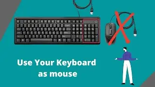 Use Mouse Keys to move the mouse pointer