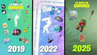 All Fortnite Summer Event Rewards (2019 - 2025)