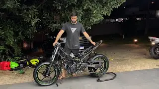 REFORMANDO A MOTO DE LEILÃO PRA TRACKDAY NINJA 400