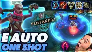 E + RAPIDFIRE ONE-SHOT | INSANE PENTAKILL | AD EKKO - BunnyFuFuu