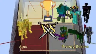 Apis vs Strong Bosses | Minecraft 1.6.4