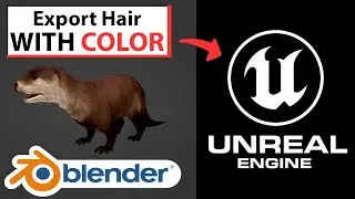 Экспортировать волосы с цветом из Blender в Unreal