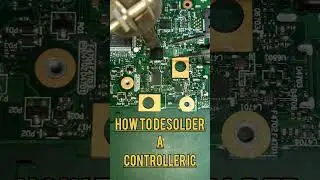 How to Desolder QFN Controller IC. @letsfixcomputers #ic #laptop #repair #software #india #bharat