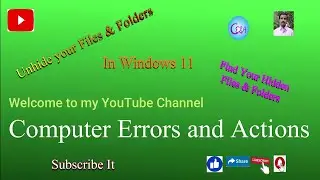 How to unhide Files and Folders in windows 11 || How to find hidden files and folders in windows 11