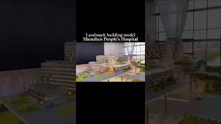 Landmark architectural models of People's Hospital inShenzhen, We are from China #architecturemodel