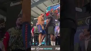Tyson Fury, Dillian Whyte faceoff final time before Title Fight | ESPN+ PPV Saturday #shorts