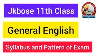 Jkbose Class 11th English Paper 2021 || Jammu & Kashmir Division || New Syllabus & Pattern || #jammu
