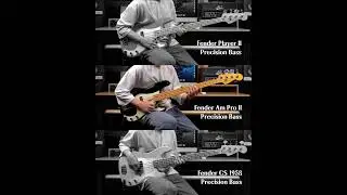 Fender CS 1958 Precision, Am Pro II Precision, Mexico Player II Precision Comparison Demo