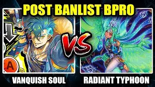 Radiant Typhoon против Vanquish Soul Pure — анализ повторов после бана в Burst Protocol.