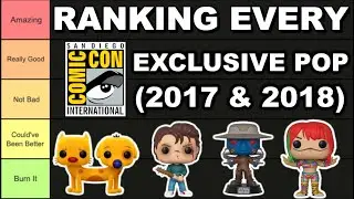 Ranking EVERY SDCC Exclusive Funko Pop (2017 & 2018)