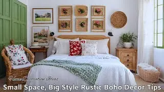 DIY Boho Cottage Decor on a Budget! Rustic & Timeless Small Space Tips