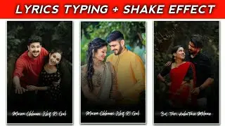 How To Make Trending Typing Text Lyrics Status Video | Instragram Typing Status Editing AlightMotion