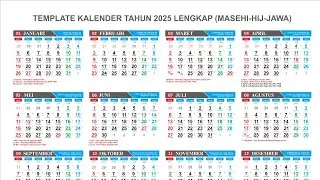 GRATIS DOWNLOAD MASTER KALENDER TAHUN 2025, KALENDER JAWA HIJRIYAH LENGKAP