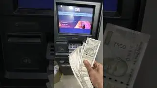 38 time Fast cash withdrawal ₹10,000 in Sbi Atm #shorts