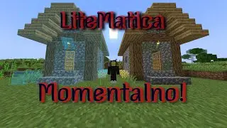 Как моментально построить построить дом с помощью мода Litematica ! Minecraft