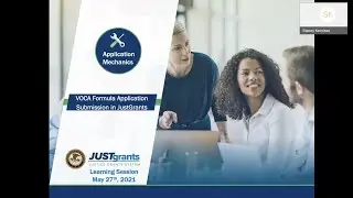 Application Mechanics: VOCA Formula Application Submission in JustGrants Webinar