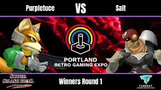 Purpletuce (Fox) vs Salt (Captain Falcon) - Melee Winners Round 1 - PRGE 2025