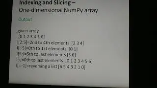 One Dimensional Numpy Arrays