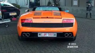 Lamborghini LP560-4 Spyder Engine Start-up and sound! - Auto Italia 2011 Houten (1080p Full HD)