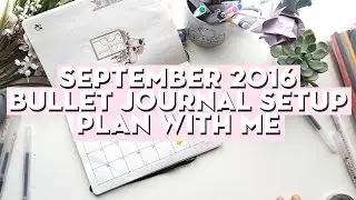 september 2016 bullet journal setup / plan with me | twirlingpages
