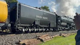 Union Pacific Big Boy 4014 Departing Rochelle - 9/9/24