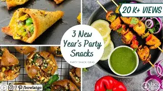 30 Mins Easy Party Snacks | Quick & Easy Party Snacks| bowlatgo