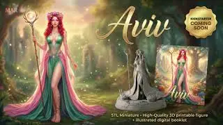 AVIV &mdash; A Fantasy Character Artbook + 3D Printable STL- kickstarter