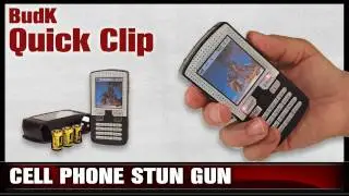 BudK Quick Clip - 1 Million Volt Self Defense Stun Gun Cell Phone