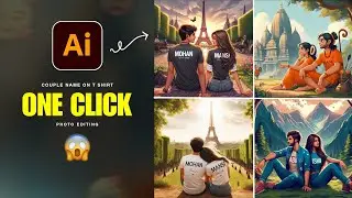 Instagram Trending Couple Custom Name on T Shirt Photo Editing | Viral Couple Name on Shirt Editing