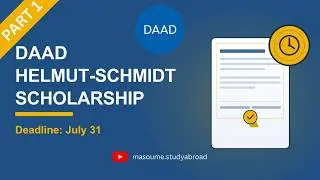 DAAD Helmut-Schmidt Scholarship — Overview & Eligibility (Deadline: July 31, 2026)