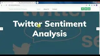 Twitter Sentiment Analysis Using Python | Vader sentiment analysis | End-to-end web application.