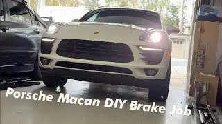 How to change brakes on Porsche Macan - DIY brake pads and rotors replacement